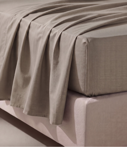 Soft Heaven Mocha King Size Cotton Bedsheet – Earthy Solid Premium Bedding