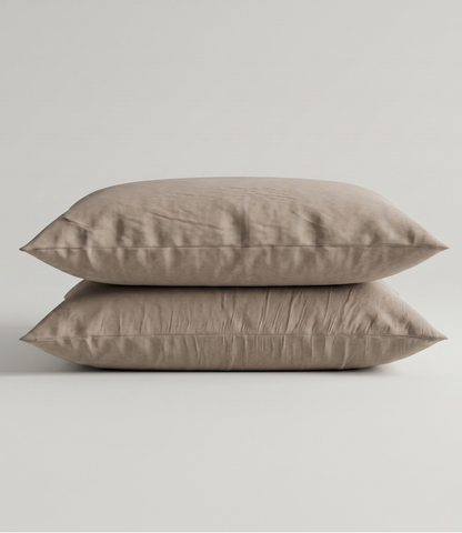 Soft Heaven Mocha King Size Cotton Bedsheet – Earthy Solid Premium Bedding