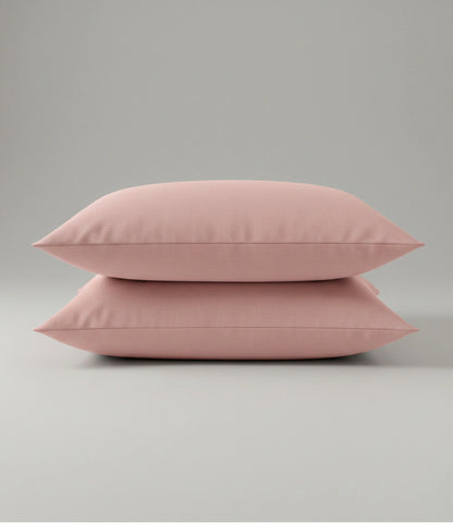 Soft Heaven Dusty Rose Cotton Pillow Covers for King Size Bedsheet Set – Soft and Breathable Fabric