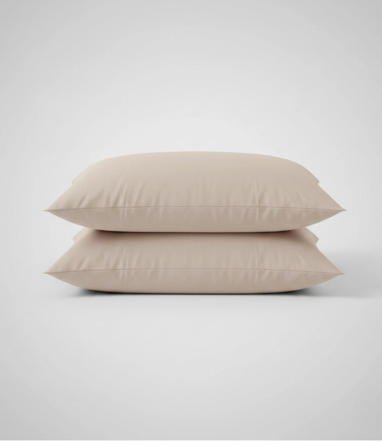Set of two Soft Heaven smoke grey cotton pillow covers for king size bedsheet made from soft breathable fabric.