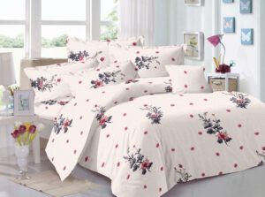 Arizona Queen Size Pure Cotton Bedsheet - Desert Mirage Pattern | Breathable Cotton