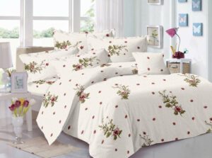 Arizona Queen Pure Cotton Bedsheet - Painted Desert Design | Artistic Cotton Bedding