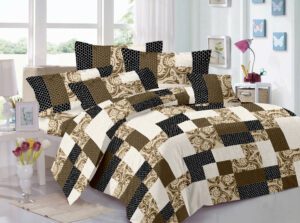 Arizona Queen Size Cotton Bedsheet - Desert Sunset Gradient | Ombre Cotton Bedding