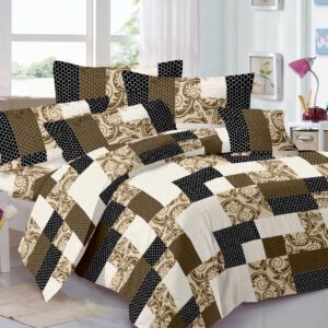 Arizona Queen Size Cotton Bedsheet - Desert Sunset Gradient | Ombre Cotton Bedding