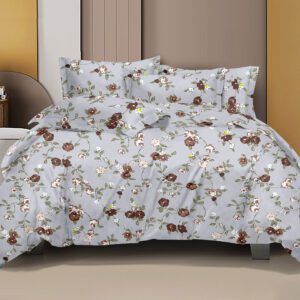 Feel Good Queen Cotton Bedsheet - Gratitude Garden Pattern | Thankful Cotton Bedding