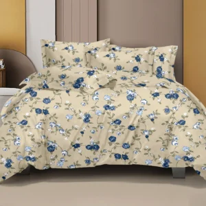 Feel Good Queen Size Pure Cotton Bedsheet - Harmony Circles Design | Balanced Cotton Bedding
