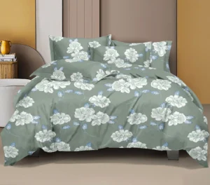 Feel Good Queen Size Pure Cotton Bedsheet - Wellness Waves Design | Healing Cotton Bedding