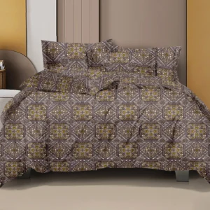 Gracious Queen Pure Cotton Bedsheet - Graceful Orchid Pattern | Exotic Floral Cotton Bedding