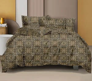 Gracious Queen Size Pure Cotton Bedsheet - Classic Damask Design | Timeless Luxury Bedding
