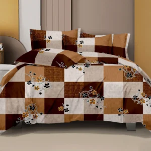 Gracious Queen Size Cotton Bedsheet - Royal Brocade Design | Opulent Luxury Bedding