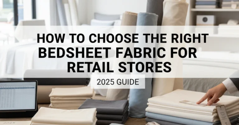 How to Choose the Right Bedsheet Fabric for Retail Stores (2025 Guide)
